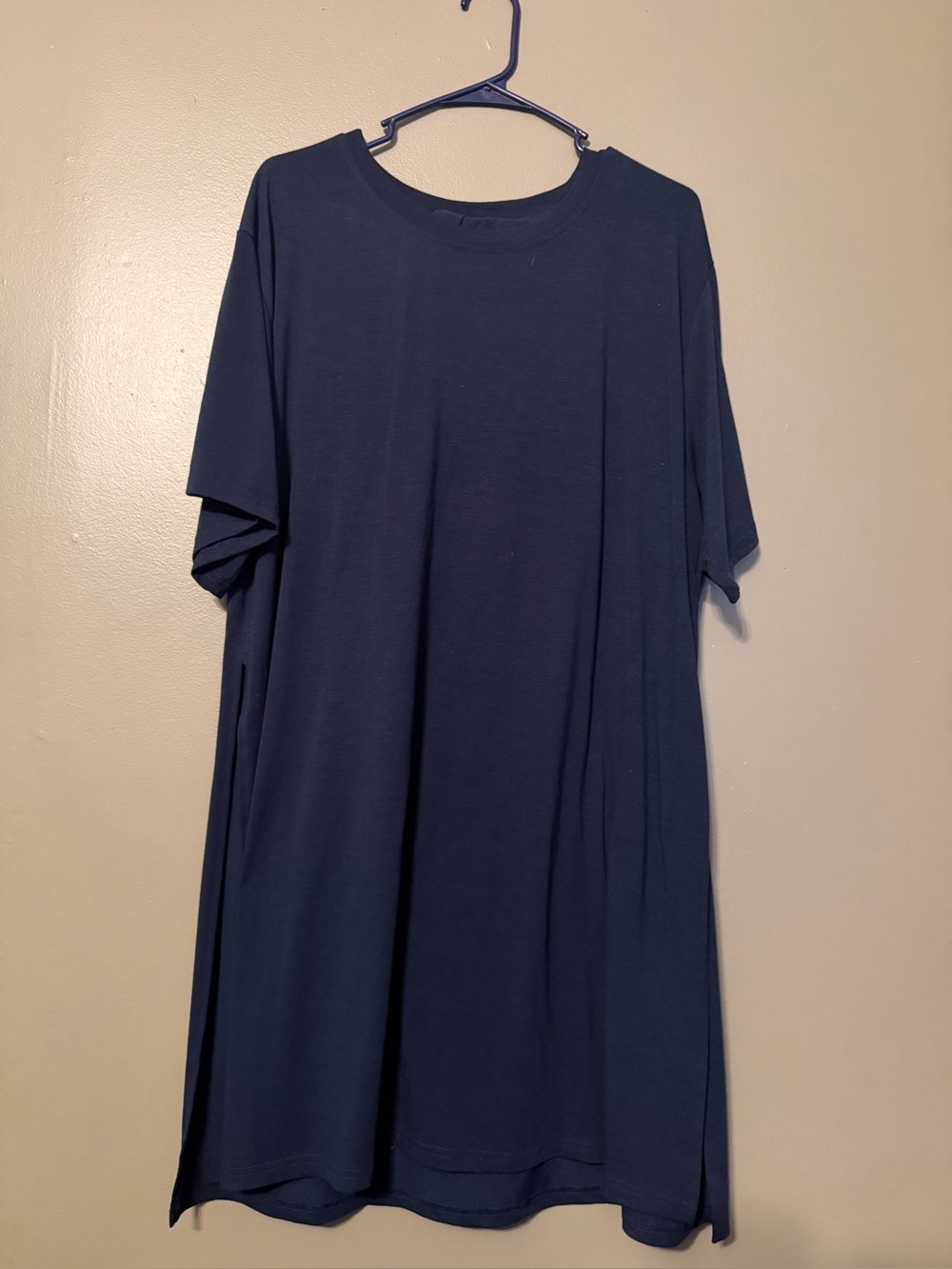Classic Navy T-Shirt Dress - Women's Casual Dress